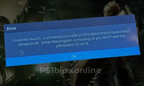 Error Game Crashes After BIOS Screen in ps1 bios files